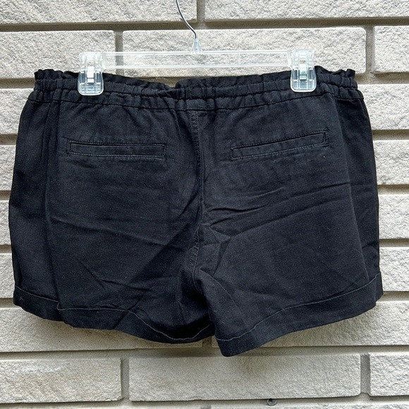 Old Navy Black Linen Blend Shorts Sz 8 - Picture 5 of 8